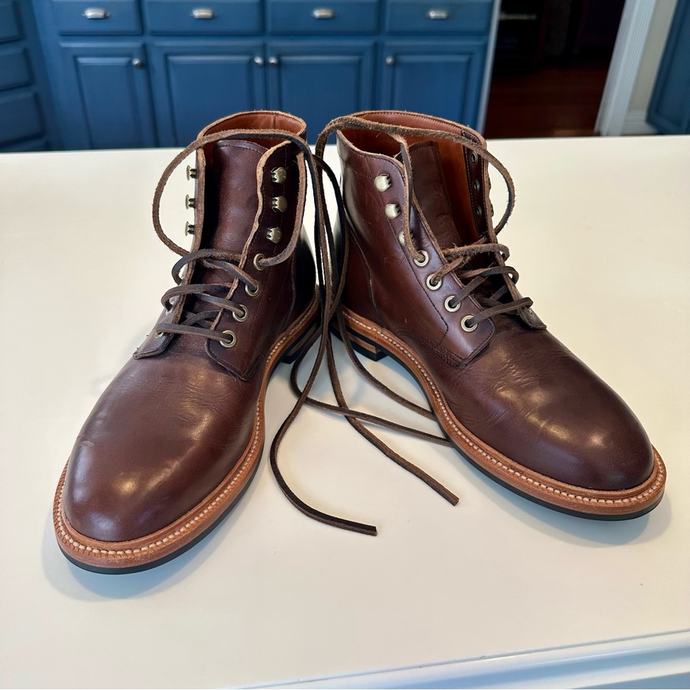 Grant Stone Shows Diesel Boot in Crimson Chromexcel